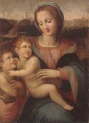 Francesco Brina The madonna and child with the infant saint john the baptist USA oil painting artist